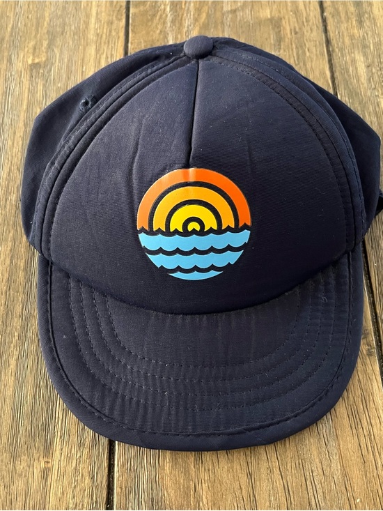 Bitty Brah Other - Bitty Brah Sunset Sessions Pacific Ocean Navy Kids Sun Hat 1-24mo